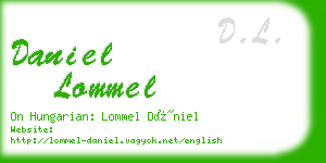 daniel lommel business card